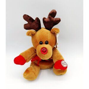 SEARS Twinkles Reindeer 8" Beanbag Plush Vintage 1999 Light Up Nose NOT Working